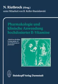 Buy Pharmakologie und klinische Anwendung hochdosierter B-Vitamine: Frankfurter Seminare für klinische Pharmakologie – N. Rietbrock, Steinkopff Darmstadt, German Hardcover, 1991 Edition, Pharmacology Textbook — BookShops.in