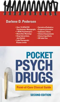 Buy Pocket Psych Drugs: Point-of-Care Clinical Guide by Darlene D. Pedersen | 2nd Edition | F.A. Davis Company | English | Paperback | 9780803675780 — BookShops.in
