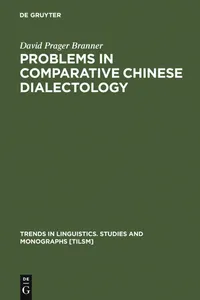 Buy Problems in Comparative Chinese Dialectology: The Classification of Miin and Hakka by David Prager Branner (Mouton De Gruyter, English, Paperback, Reprint 2011) — BookShops.in