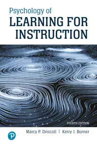 Buy Psychology of Learning for Instruction by Marcy Driscoll & Kerry Burner | Pearson | 4th Edition | English Paperback | 2022 — BookShops.in