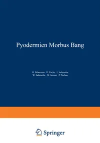 Buy Pyodermien Morbus Bang: 9/2 (Handbuch der Haut- und Geschlechtskrankheiten) by Na Biberstein, Na Fuchs, Na Jadassohn – German Hardcover, Springer Verlag — BookShops.in