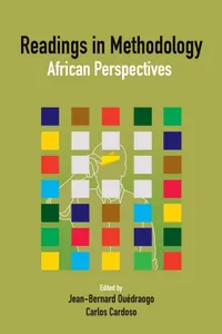 Buy Readings in Methodology: African Perspectives by Jean-Bernard Ouedraogo and Carlos Cardoso | CODESRIA | Hardcover | 9782869784833 | Sociology Textbooks for Higher Education — BookShops.in
