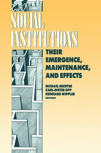 Buy Social Institutions: Their Emergence, Maintenance and Effects (Sociology and Economics) by Karl-Dieter Opp, Aldine De Gruyter, English, Paperback, 1st Edition — BookShops.in