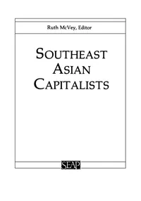 Buy Southeast Asian Capitalists (Studies on Southeast Asia) by Ruth T. McVey | Hardcover | Cornell University Press | Business & Economics Book — BookShops.in
