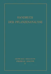 Buy Spezielle Analyse: Organische Stoffe II by M. Bergmann | Springer | German Hardcover | Biochemistry Reference — BookShops.in