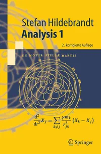 Buy Analysis 1 (Springer-lehrbuch) by Stefan Hildebrandt | Springer Nature | German Hardcover | 2nd Edition | Higher Education Mathematics Textbook — BookShops.in