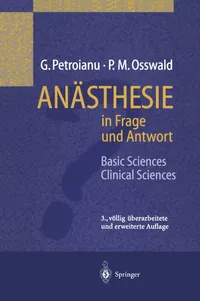 Buy Anästhesie in Frage und Antwort: Basic Sciences / Clinical Sciences by W. F. Bergler | G. Petroianu | T. Hünnemeier | Springer-Verlag | German Hardcover | 3rd Edition | Medical Textbook — BookShops.in