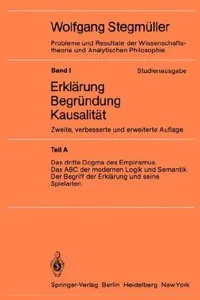 Buy Das dritte Dogma des Empirismus Das ABC der modernen Logik und Semantik by Wolfgang Stegmüller | Springer-Verlag | German Hardcover | Philosophy Logic Textbook — BookShops.in