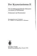 Buy Der Keynesianismus II: Die beschäftigungspolitische Diskussion vor Keynes in Deutschland – Bombach, Ramser, Timmermann | Springer-Verlag Hardcover 1976 | German Economics Textbook — BookShops.in