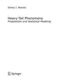 Buy Heavy-Tail Phenomena: Probabilistic and Statistical Modeling by Sidney I. Resnick | Springer | Hardcover | 2007 Edition | Business & Economics — BookShops.in