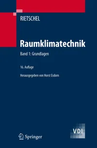Buy Raumklimatechnik: Grundlagen (VDI-Buch) by Hermann Rietschel, Horst Esdorn - Springer-Verlag German Paperback 16th Edition 1994 — BookShops.in