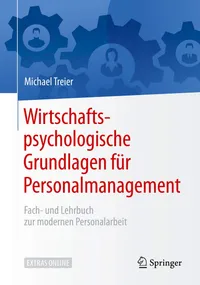 Buy Wirtschaftspsychologische Grundlagen für Personalmanagement by Michael Treier | Springer | German Hardcover | HR Textbook — BookShops.in