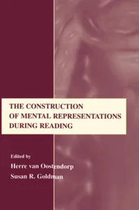 Buy The Construction of Mental Representations During Reading by Herre Van Oostendorp | Susan R. Goldman | Psychology Press | Hardcover | Cognitive Psychology Textbook — BookShops.in