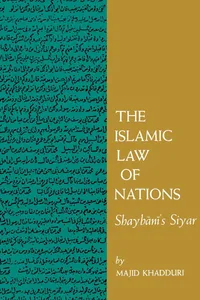 Buy The Islamic Law of Nations: Shaybani's Siyar by Majid Khadduri | Hardcover | Johns Hopkins Univ Pr | History of Middle East — BookShops.in