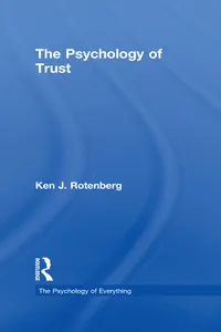Buy The Psychology of Trust by Ken Rotenberg | Routledge Hardcover | 1st Edition | Psychology Book on Trust, Relationships & Society — BookShops.in