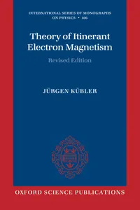 Buy Theory of Itinerant Electron Magnetism by Jurgen Kubler (Hardcover) | Oxford University Press | Physics & Material Science — BookShops.in