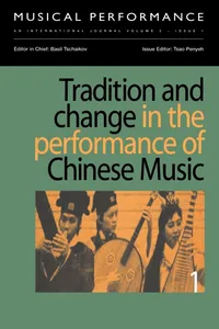 Buy Tradition and Change in the Performance of Chinese Music (2) by Penyeh Tsao | Routledge Hardcover | Chinese Language & Linguistics Textbook — BookShops.in