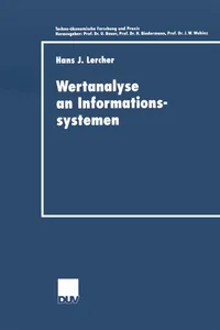 Buy Wertanalyse an Informationssystemen (Techno-ökonomische Forschung und Praxis) by Hans J. Lercher | German Hardcover | Deutscher Universitatsverlag | Business & Economics Textbook — BookShops.in