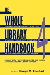Buy The Whole Library Handbook 4 by George M. Eberhart | Ala Editions | English | Paperback | 4th Edition | Library & Information Science — BookShops.in
