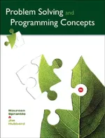 Problem Solving & Programming Concepts | by Maureen Sprankle | Jim Hubbard | ‎ Pearson College Div | ‎ English | ‎ 9th Edition view 2