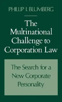 Buy The Multinational Challenge to Corporation Law (English, Phillip I. Blumberg) — BookShops.in