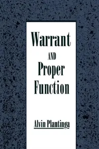 Buy Warrant and Proper Function (English, Alvin Plantinga) — BookShops.in