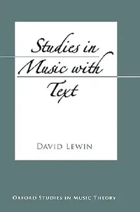 Buy Studies in Music with Text (English, David Lewin) — BookShops.in