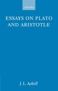 Buy Essays on Plato and Aristotle (English, J. L. Ackrill) — BookShops.in