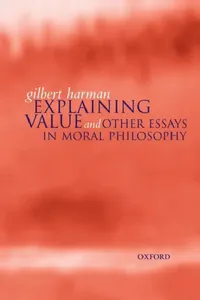 Buy Explaining Value (English, Gilbert Harman) — BookShops.in