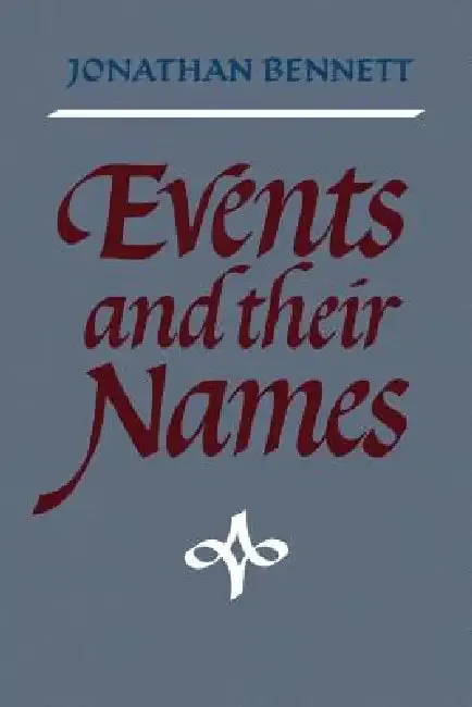 Events and Their Names (English, Jonathan Bennett | Stephen Bennett)