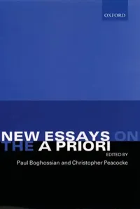 Buy New Essays on the a Priori (English, Timothy Artin Ward | Paul Boghossian | Christopher Peacocke) — BookShops.in