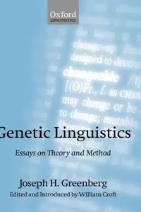 Buy Genetic Linguistics (English, Joseph Greenberg | William Croft) — BookShops.in