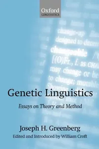 Buy Genetic Linguistics (English, Joseph H. Greenberg | William Croft) — BookShops.in