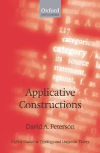 Buy Applicative Constructions (English, David A. Peterson) — BookShops.in