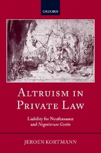 Buy Altruism in Private Law (English, Jeroen Kortmann) — BookShops.in