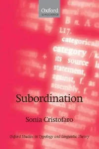 Buy Subordination (English, Sonia Cristofaro) — BookShops.in