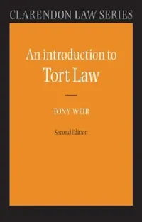Buy An Introduction to Tort Law (English, Tony Weir) — BookShops.in