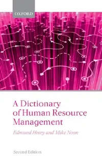 Buy A Dictionary of Human Resource Management (English, Edmund Heery | Mike Noon) — BookShops.in
