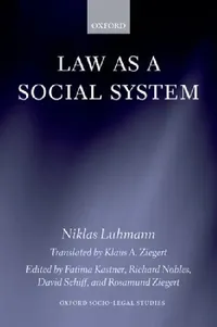 Buy Law as a Social System (English, Niklas Luhmann | Fatima Kastner | Richard Nobles) — BookShops.in