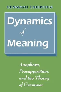 Buy Dynamics of Meaning (English, Gennaro Chierchia) — BookShops.in