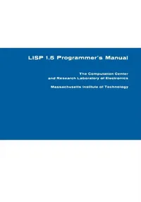 Buy LISP 1.5 Programmer's Manual (English, John McCarthy | Paul W. Abrahams | Daniel J. Edwards) — BookShops.in