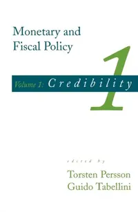 Buy Monetary and Fiscal Policy, Volume 1 (English, Torsten Persson | Guido Tabellini) — BookShops.in