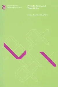 Buy Prosody, Focus, and Word Order (English, Maria Luisa Zubizarreta) — BookShops.in