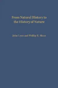 Buy From Natural History to the History of Nature (English, John Lyon | John Lyon | Phillip R. Sloan) — BookShops.in