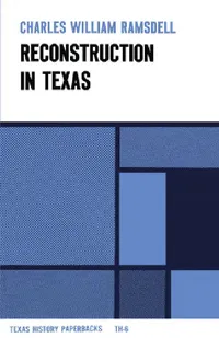 Buy Reconstruction in Texas (English, Charles William Ramsdell) — BookShops.in