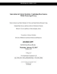 Buy Innovations in Federal Statistics (English, National Academies of Sciences Engineeri | Division of Behavioral, Social Scienc | Committee on National Statistics) — BookShops.in
