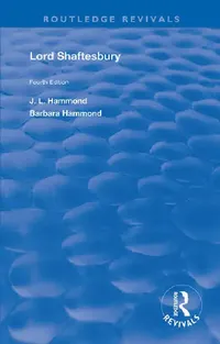 Buy Lord Shaftesbury (English, Hammond J. L. | Barbara Hammond) — BookShops.in