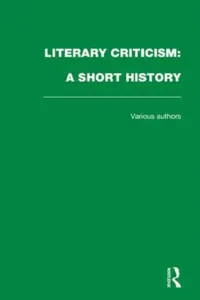 Buy Literary Criticism (English, Wimsatt Jr. William K. | Cleanth Brooks) — BookShops.in