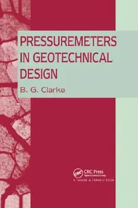 Buy Pressuremeters in Geotechnical Design (English, B. G. Clarke) — BookShops.in