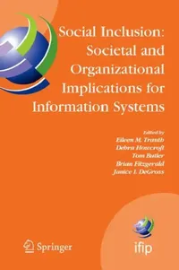 Buy Social Inclusion (English, Eileen Trauth | Debra Howcroft | Tom Butler) — BookShops.in